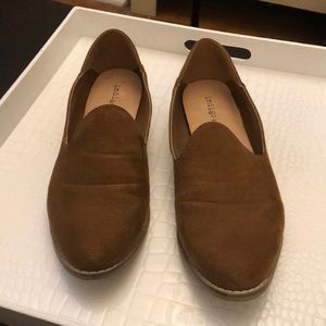 Brown indigo loafers